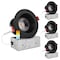 Luxrite 4 Inch LED Recessed Downlights 5 CCT Selectable 2700K-5000K 15W 1100LM Dimmable Black Trim 4-Pack LR24950 LR24956-4PK - alternate 1